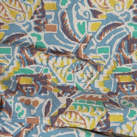 NWT Patagonia Women's Funhoggers Pants Size‎ L Thriving Planet Lago Blu - Picture 2 of 5